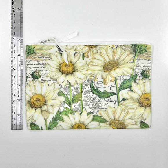 New / Handcrafted - Hand Decorated Cosmetic / Travel Zipper Pouch Bag - Picture 4 of 5